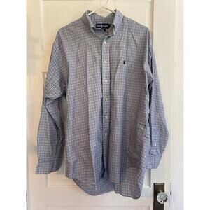 Ralph Lauren Polo Men's Size Medium Blake 100% Cotton‎ Button Down Shirt